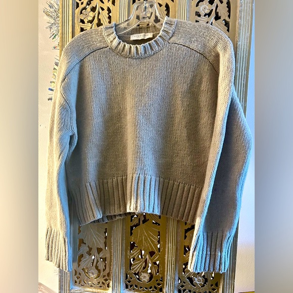 Everlane Sweaters - Everlane Crew Boxy Sweater in Oat Sand Almond Wool Cashmere chunky ribbed